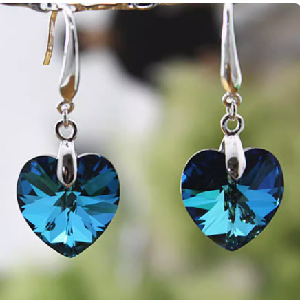 Load image into Gallery viewer, Love Earrings In Pure Silver For Women
