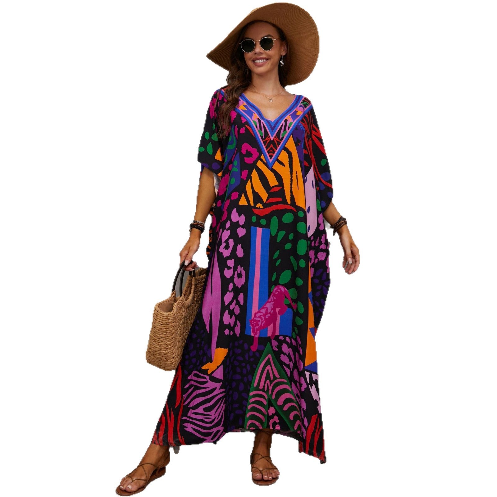 Hawaiian-style Beach Cover-up Skirt Bikini Swimsuit