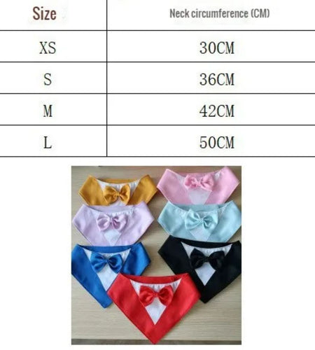 Pet Triangle Bib Bow Saliva Towel Pet Collar Dog Clothing Cat Puppy Scarf Bib Dogs Pets Accessories Dog Collar Harness