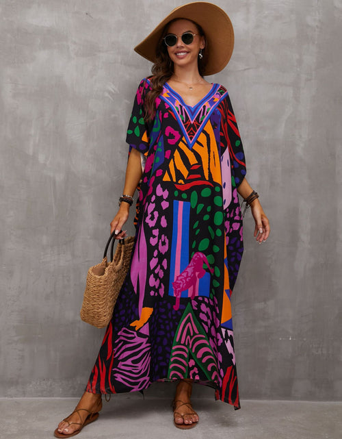 Load image into Gallery viewer, Hawaiian-style Beach Cover-up Skirt Bikini Swimsuit
