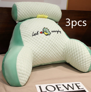 Load image into Gallery viewer, Sofa Fluffy Cushion Luncheon Pillow Triangle Reading Cushion Bedside Soft Large Backrest Lumbar Cushion Office Chair Cushion
