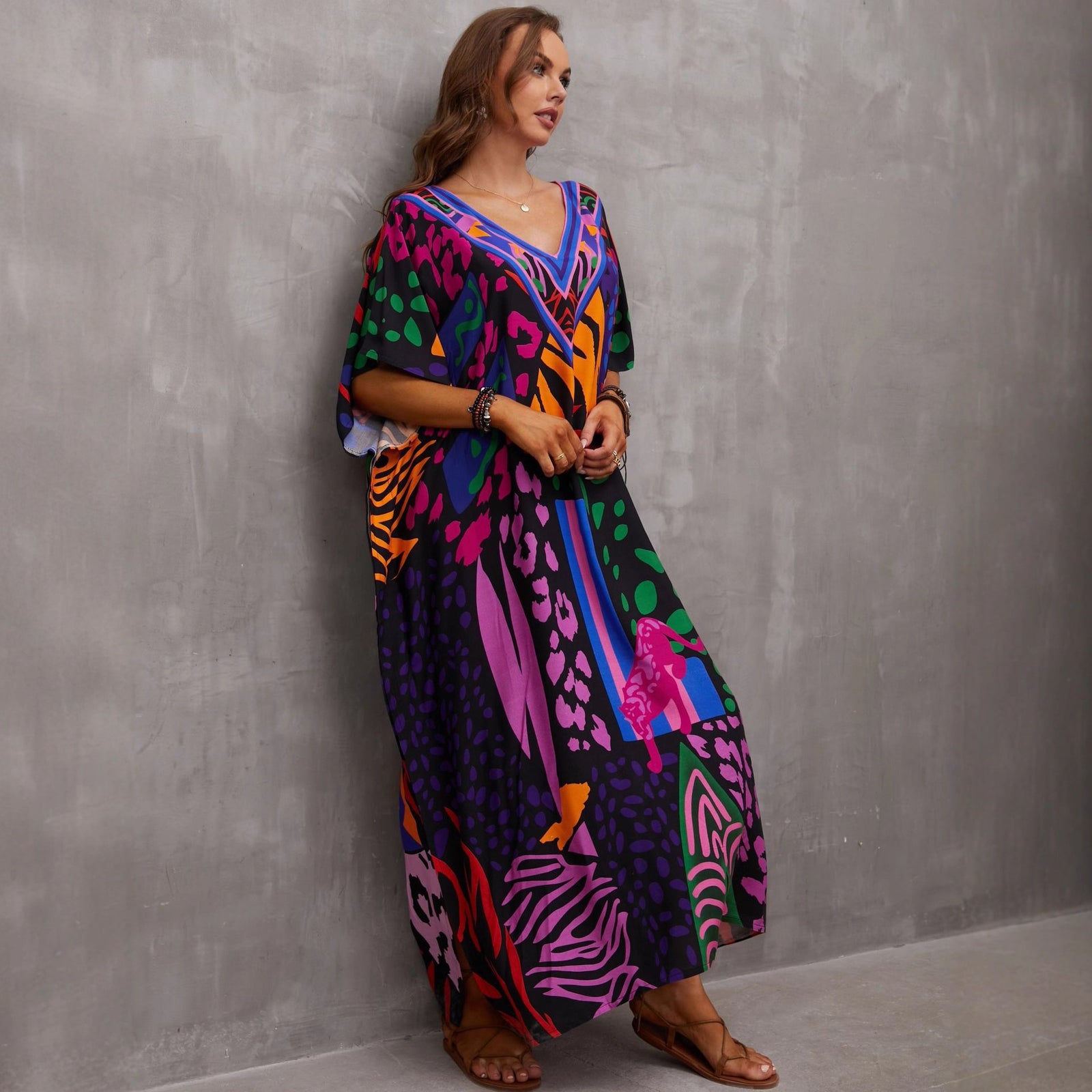 Hawaiian-style Beach Cover-up Skirt Bikini Swimsuit