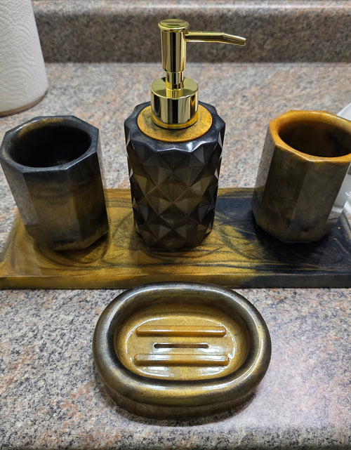 Load image into Gallery viewer, 5pc Bathroom Accessory Set
