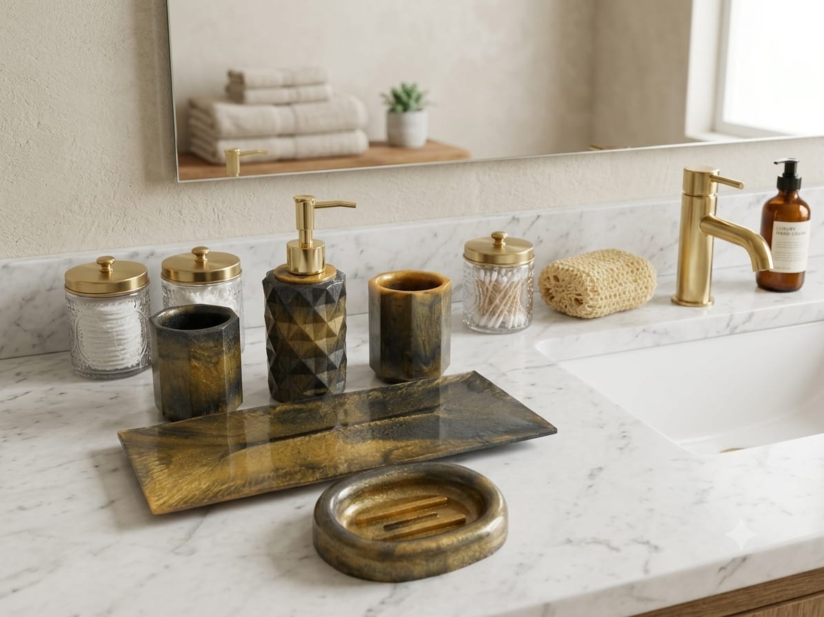 5pc Bathroom Accessory Set